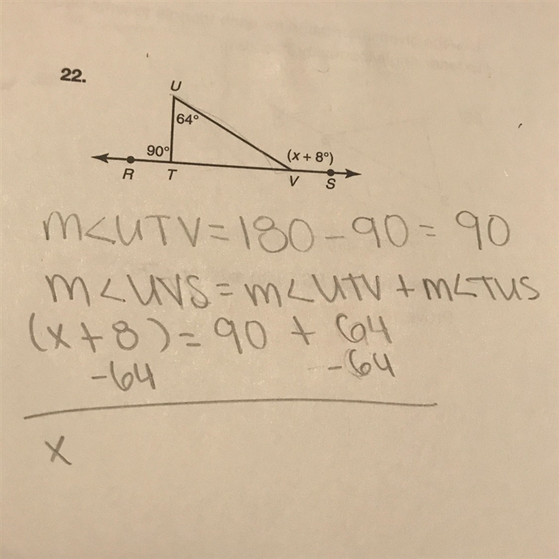 This is my work so far but I believe I’m doing it wrong. I have to, “Solve for X in-example-1