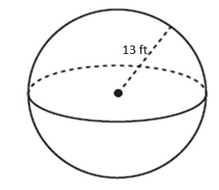 Find the Volume of the following figure. A. 1,000 cubic ft B. 2,123 cubic ft C. 9,198 cubic-example-1