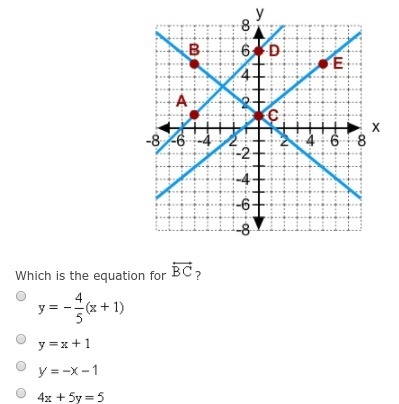 Please help asap im super confused Which is the equation for BC?-example-1