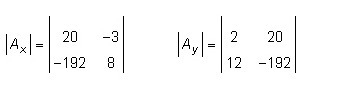 Which system of linear equations can be solved using the information below?-example-1