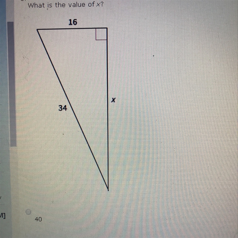 A) 40 B) 38 C) 24 D) 30-example-1