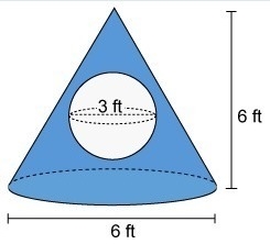 PLEASE HELP!! The figure is a cone with a sphere within it. To the nearest whole number-example-1