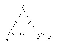 Find the value of x. The diagram is not to scale. x=21 x=60 none of these x=15-example-1