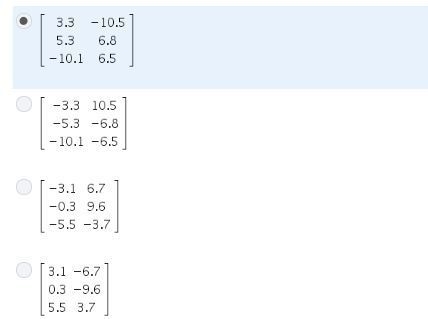 Which matrix is equal to T + V-example-2