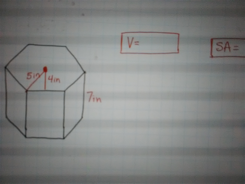 I need the volume and surface area pls helpp I know they're blurry :( Sidenote: If-example-5