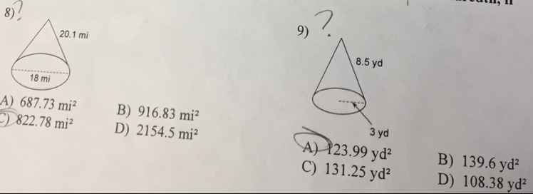 GEOMETRY HELP 70 POINTS FAST!!!!!!! FIND SURFACE AREA. IT’S OKAY IF YOU DID ONE BUT-example-1