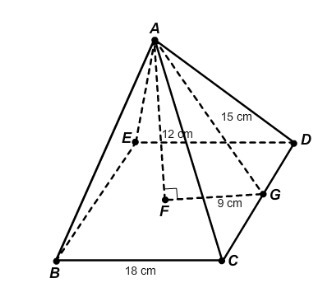 What is the volume of this square pyramid? 1296 cm³ 1620 cm³ 3888 cm³ 11,664 cm³-example-1