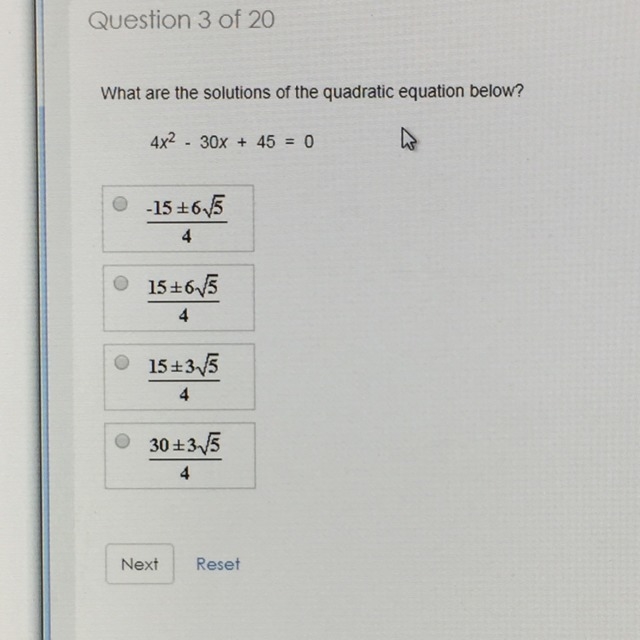 How do I find the solution for this quadratic?-example-1