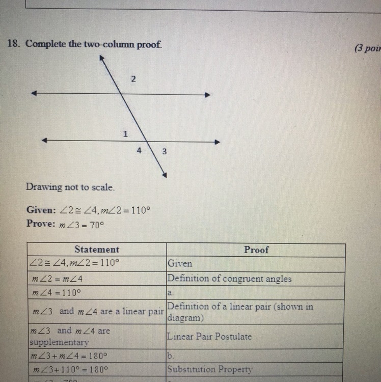 Complete the two column proof-example-1