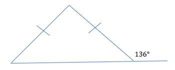 Find the measure of the missing angles in this triangle-example-1