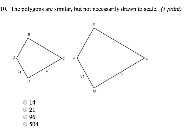 Find the value of x Geometry 10B Semester Exam Question 10-example-1