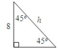 What is the value of h? 4 8 sqrt 3 16 8 sqrt 2-example-1