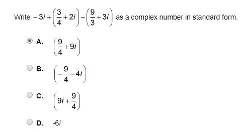 Write (picture included) as a complex number in standard form.-example-1