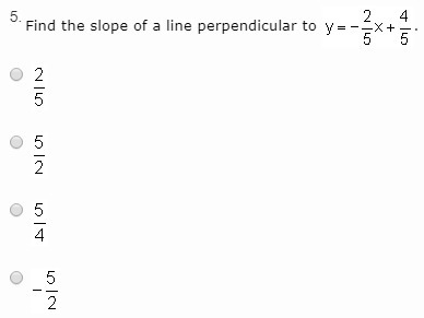 5.Find the slope of a line perpendicular to-example-1