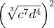 Simplify.the options are A. c^7/3 d^4/3 B. c^9/49 d^9/16 C. c^17/3 d^5/3 D. c^3 d-example-1