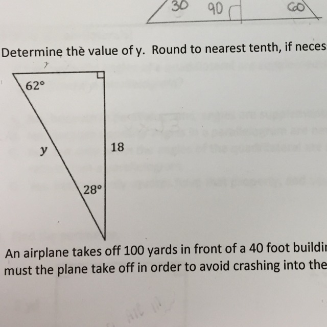 Determine value of y-example-1