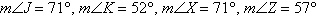 Is it possible for triangle JKL to be similar to triangle XYZ Explain.-example-1