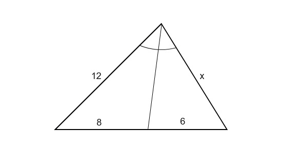 16.Find the value of x. A.9 B.16 C.14 D.10-example-1