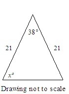 11. What is the value of x? Show ALL work.-example-1