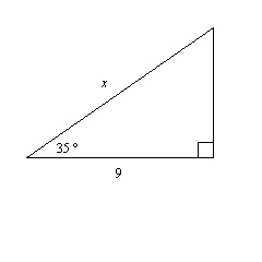 Find the value of x to the nearest tenth.-example-1