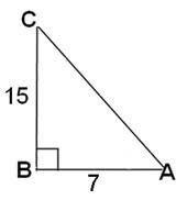 In the triangle below, determine the measure of angle A-example-1