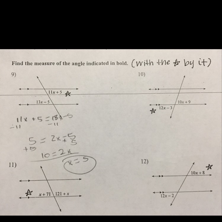 How do I find the measure of the angle indicated with bold?-example-1