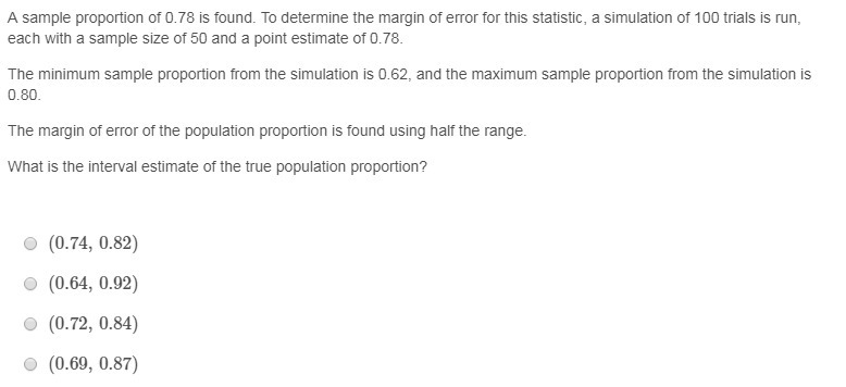 What is the interval estimate of the true population proportion?-example-1