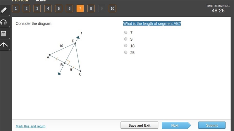 Consider the diagram. What is the length of segment AB?-example-1