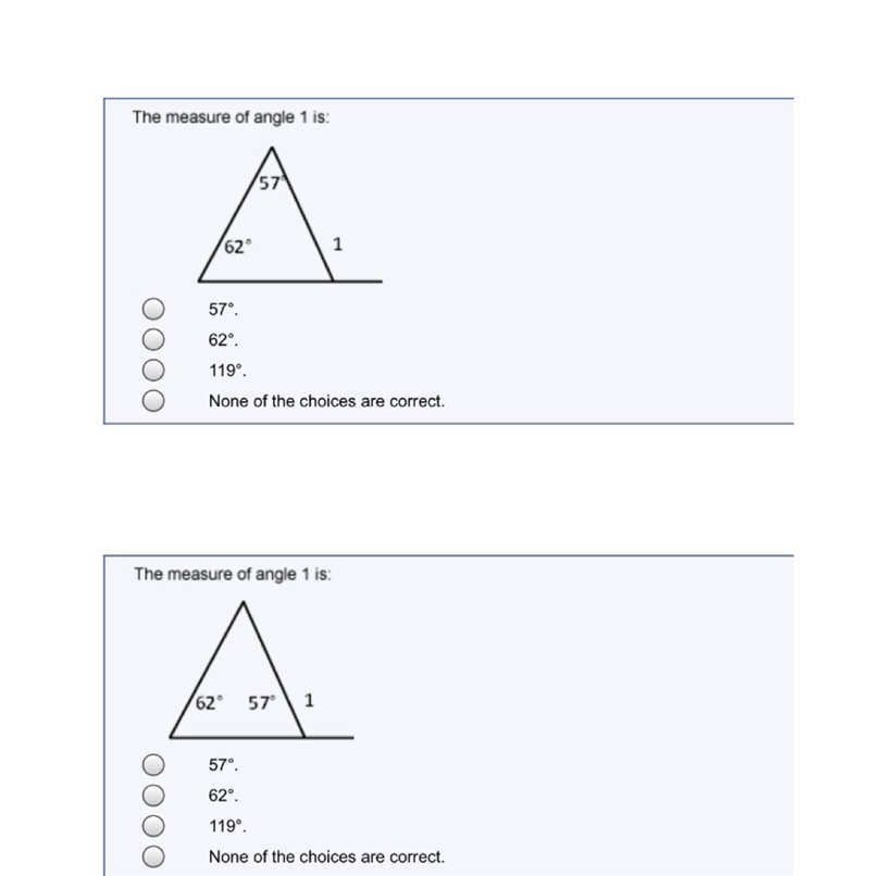 The measure of angle 1 is: The measure of angle 1 is:-example-1