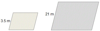 Fiona enlarges a parallelogram that has a perimeter of 17 meters. What is the perimeter-example-1