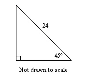 Find the length of the leg. If your answer is not an integer, leave it in simplest-example-1