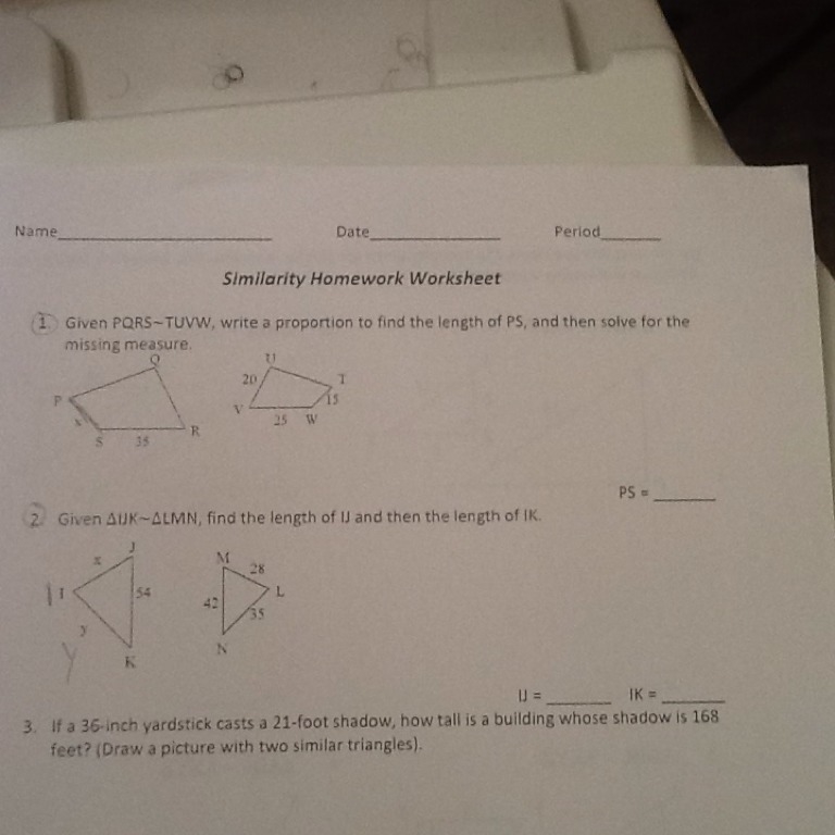 What are the answers for questions #1 and #2-example-1