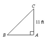 In ΔABC, ∡A is a right angle, and m∡B = 45°. What is the length of BC? If the answer-example-1