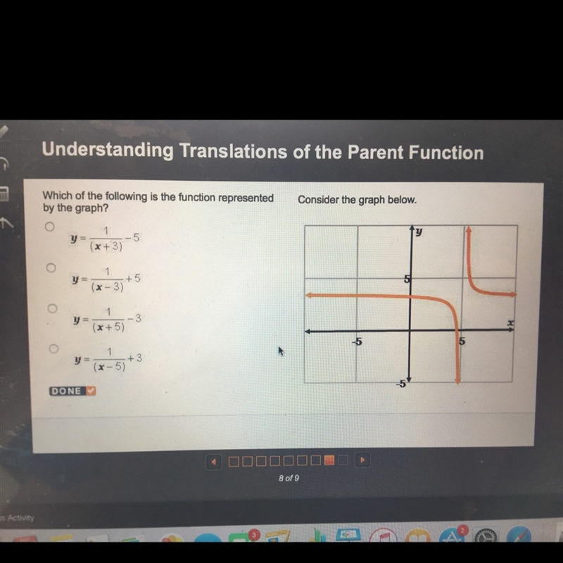 Understanding Translations of the Parent Function question:-example-1