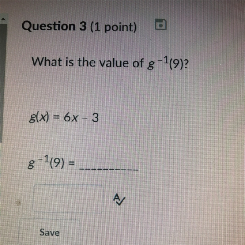 What is the value of g^-1(9)-example-1