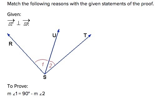 Match each number with its correct letter according to the picture 1. Ray ST is perpendicular-example-1