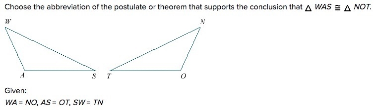 A) SSS B) SAS C) ASA D) AAS-example-1