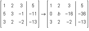 When Lydia performed an operation on the matrix below, she forgot to include one element-example-1