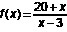 Find the domain of the function shown. Write the answer in interval notation. A. (–∞, 3) ∪ (3, ∞) B-example-1