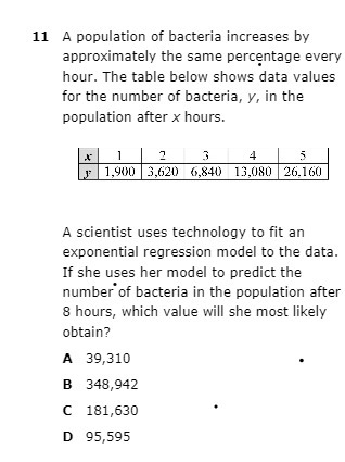 Help!!! exponential functions! Please show work (if applicable)! 3 multiple choice-example-2