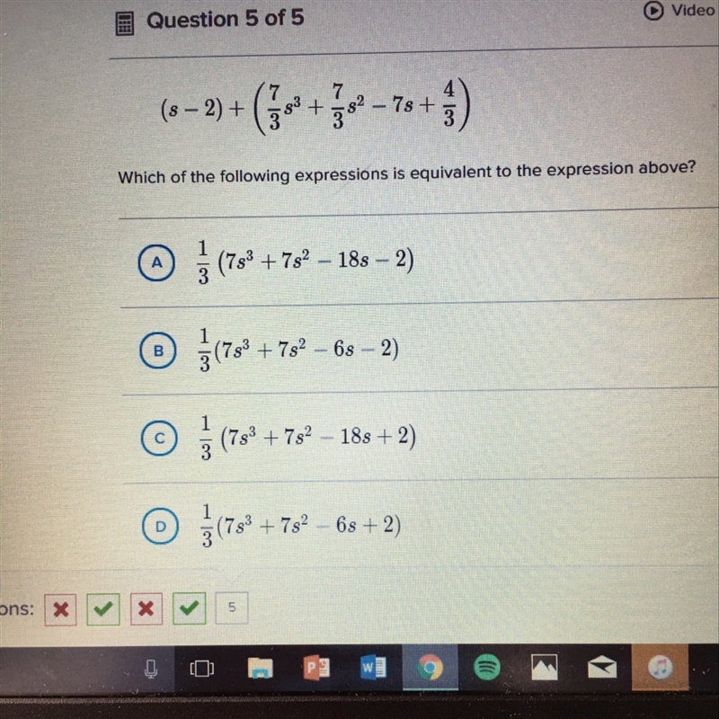 (S-2) + (7/3s^3 + 7/3s^2 - 7s + 4/3)-example-1