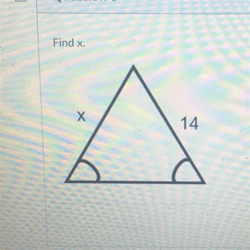 Can someone help me find X of this triangle? thanks :)-example-1