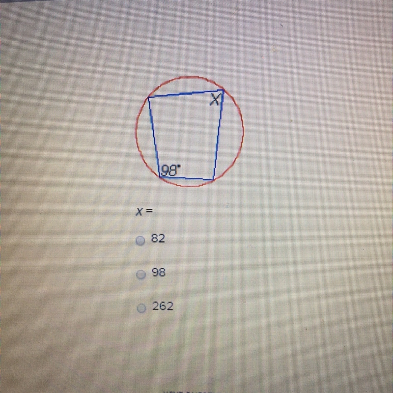 What does x= Please answer ASAP I need to pass this to graduate-example-1