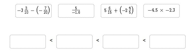 Order the expressions from least value to greatest value.-example-1