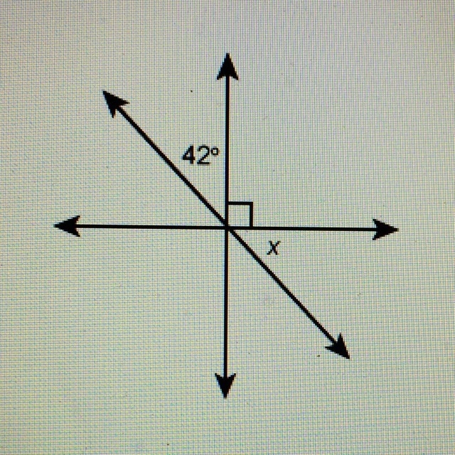 What is the measure of angle x?-example-1