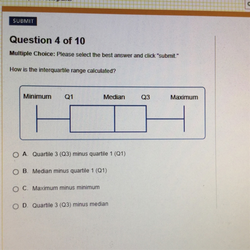 How is the interquartile range calculated? HELP WITH APEX PLEASE!-example-1