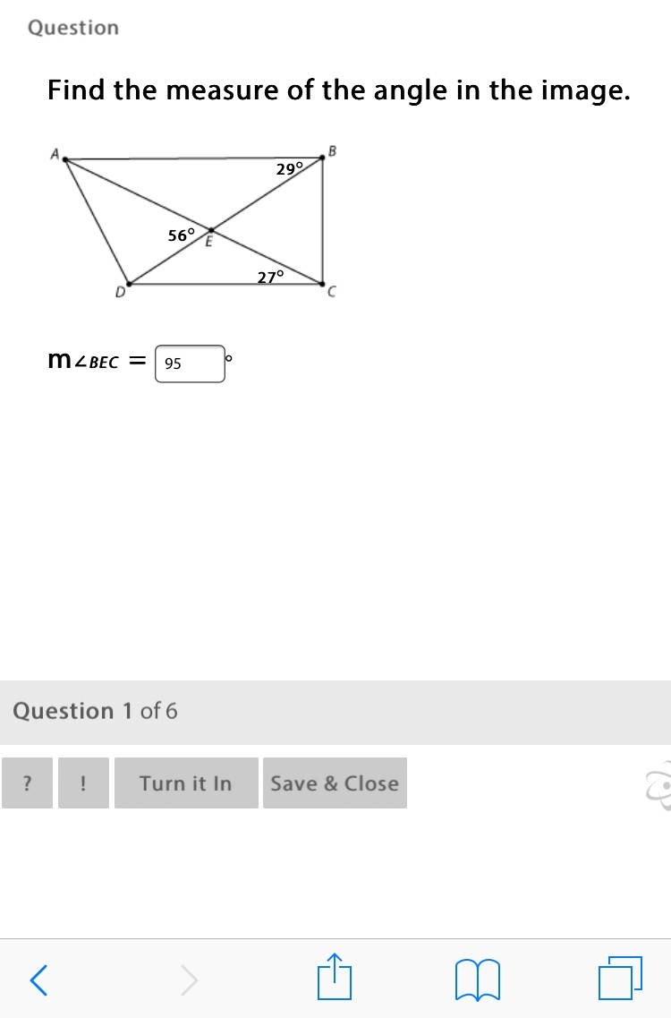 Find the measure of the angle in image.-example-1