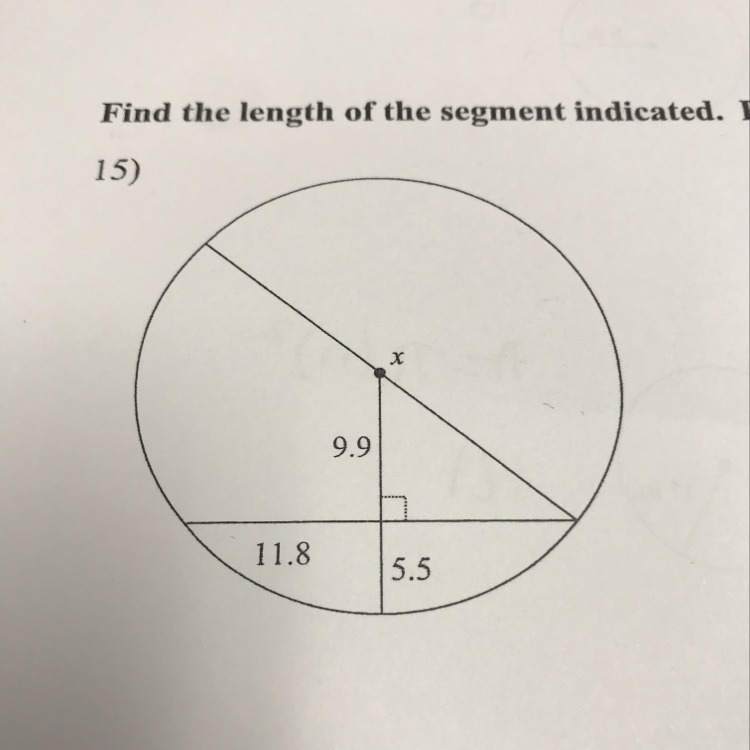 How to find the missing length indicated-example-1