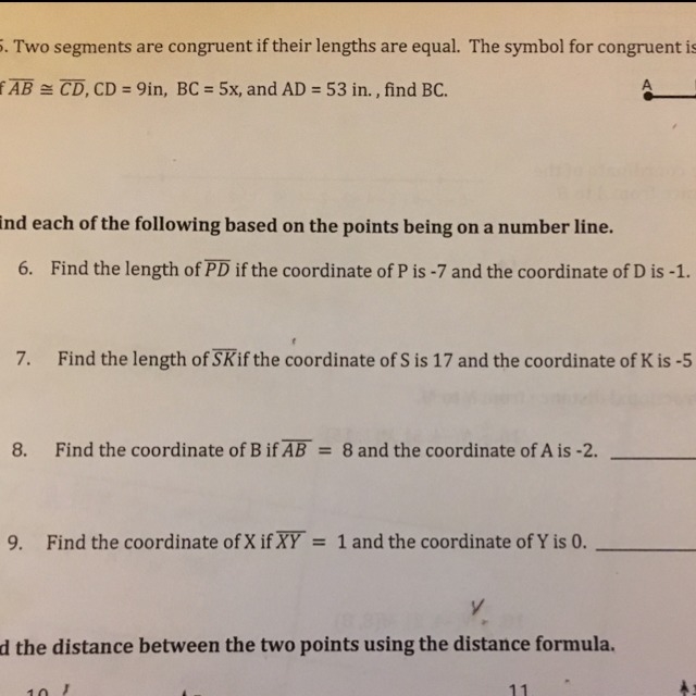 (Please help me) Find each of the following based on the points being on the number-example-1