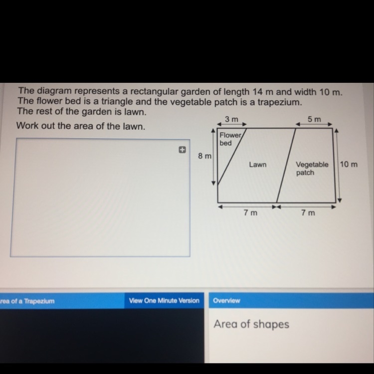 Work out the area of the lawn.-example-1